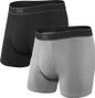 Boxers Pack of 2 Saxx Daytripper Black Gray