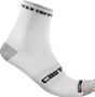 Pair of Castelli Rosso Corsa Pro 9 Socks White
