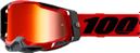 100%-Masque RACECRAFT 2 Red Mirror Red Lens