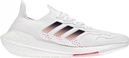 Adidas UltraBoost 22 Heat Ready White Red Womens Running Shoes