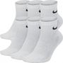 Nike Everyday Cushioned White Unisex Socks (6-Pack)