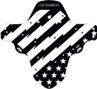All Mountain Style AMS Super Rider Front Fender Patriot Black / White