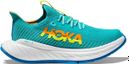 Hoka Carbon X 3 Blau Grün Gelb Running Schuh