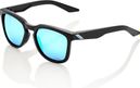 Pair of 100% Hudson Matte Black / HiPER Blue Multilayer Mirror Goggles
