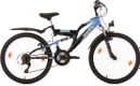 VTT Tout-Suspendu Enfant KS Cycling Zodiac 24'' Shimano 6V Bleu Noir