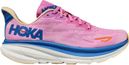 Hoka Clifton 9 Pink Blue Women's Running Shoes