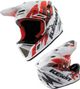 Casque Intégral Kenny Decade Graphic Trash Blanc / rouge 