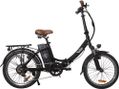 Vélo électrique pliable 20'' - Velair - Shimano 6 Vitesses - Freins a patins - Autonomie 60 km - Cadre aluminium - Noir