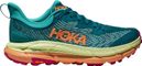 Hoka Mafate Speed 4 Blue Orange Pink Trail Running Shoes