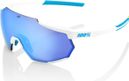 Gafas de sol 100% Racetrap Movistar Team Blanco / Azul Hiper