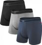 Pack of 3 Boxers Saxx Daytripper Black Gray Blue