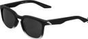 100% Hudson Soft Tact Fade Brille Schwarz / Weiß - HiPER Verspiegelte Linsen Schwarz