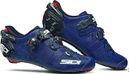 Pair of Sidi Wire 2 Carbon Shoes Blue Matt