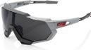 100% Speedtrap Sunglasses Soft Tact Stone Grey / Smoke Lens