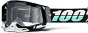 Arkana 100% Racecraft 2 Goggle Black White - Clear Lens