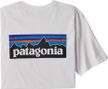 T-Shirt a maniche corte Patagonia P-6 Logo Responsibili-Tee Bianco Uomo