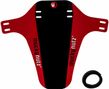 MUCKY NUTZ FACE FENDER Front Mud Guard Black Red