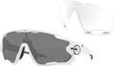 Oakley Jawbreaker White Matte Prizm Black Goggles / Ref : OO9290-76