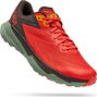 Hoka Zinal Red Khaki Trail Running Shoes