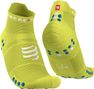 Pair of Compressport Pro Racing Socks v4.0 Run Low Yellow