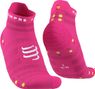 Pair of Compressport Pro Racing Socks v4.0 Ultralight Run Low Pink