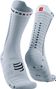 Paire de Chaussettes Compressport Pro Racing Socks v4.0 Ultralight Bike Blanc